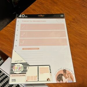 The Happy Planner Packageof Big Filler Paper 40 sheets NWT spoonful of faith